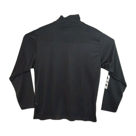NWT Snap-on 1/4-Zip Sweatshirt Men's M Black Long Sleeves Logo Lightweight - Picture 2 of 11